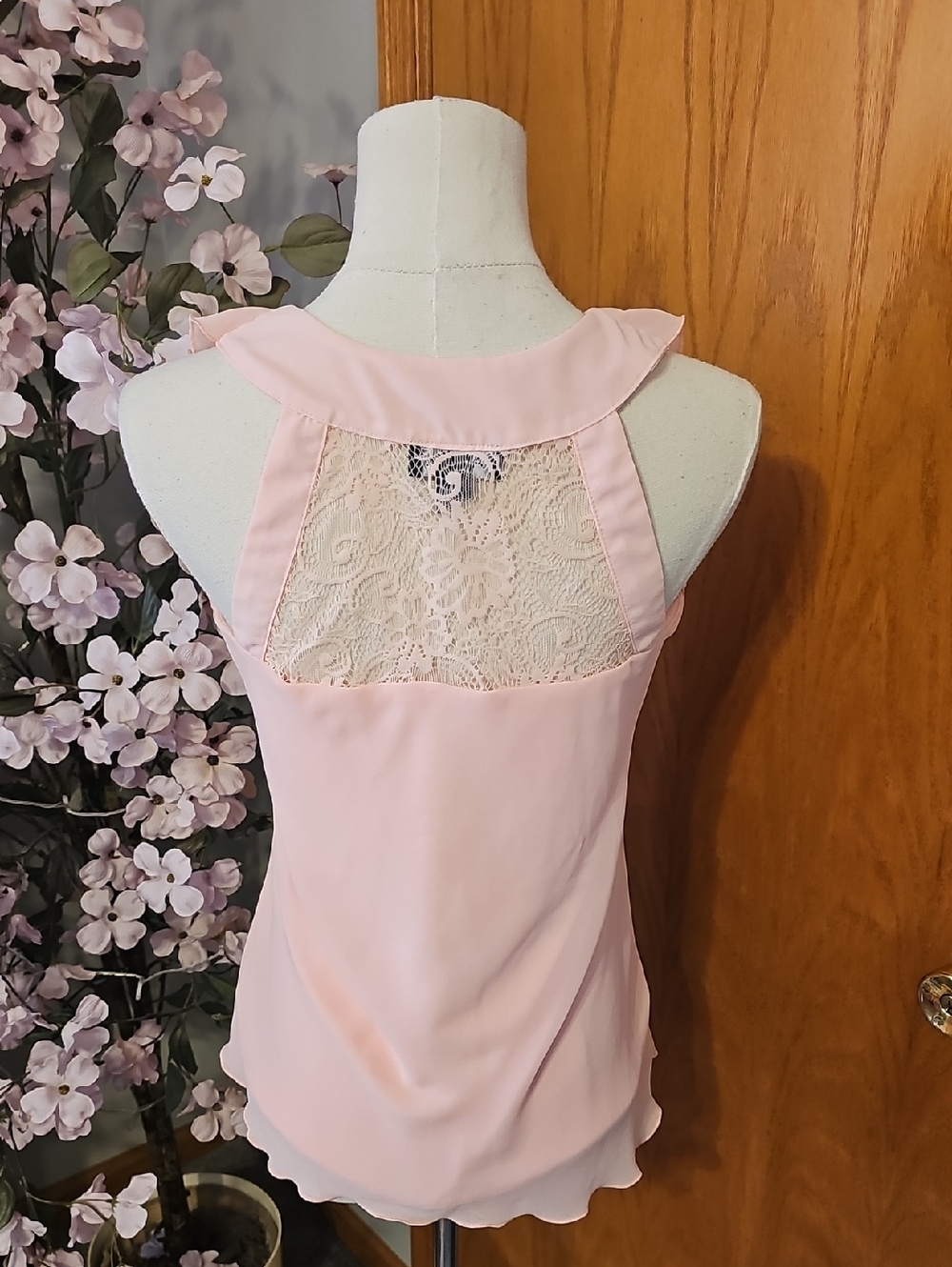A.byer Light Pink Chiffon Tank Top - Picture 5 of 7